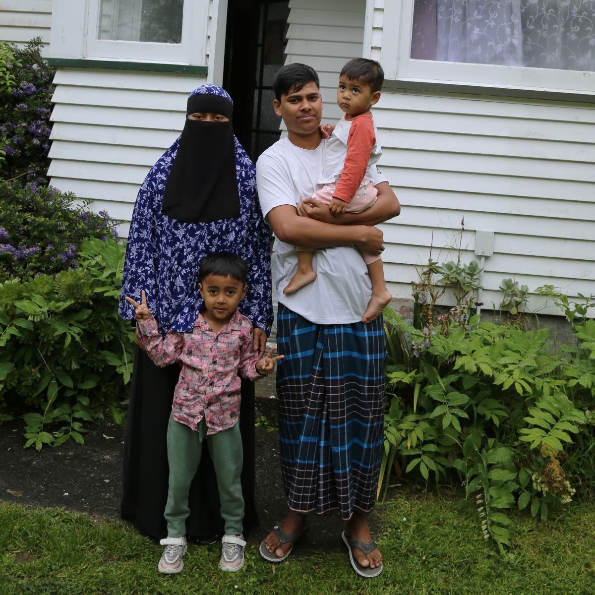 A family of four, Ahsan Ullah, Sabekum Nahar and their two sons