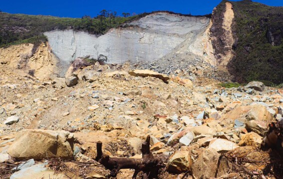 Enga landslide PNG taken July 2024