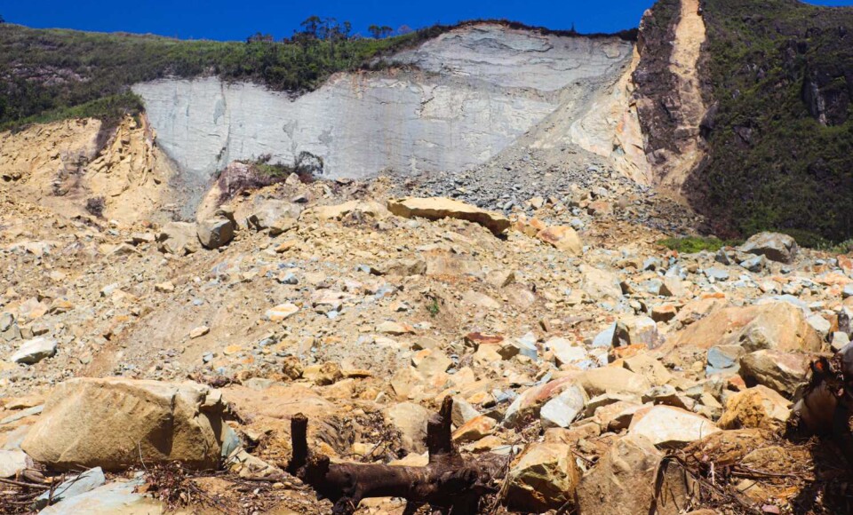 Enga landslide PNG taken July 2024