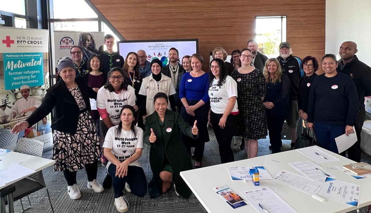 Workshop participants: Refugee Forum members, refugee support organisations and our Pathways to Employment team.