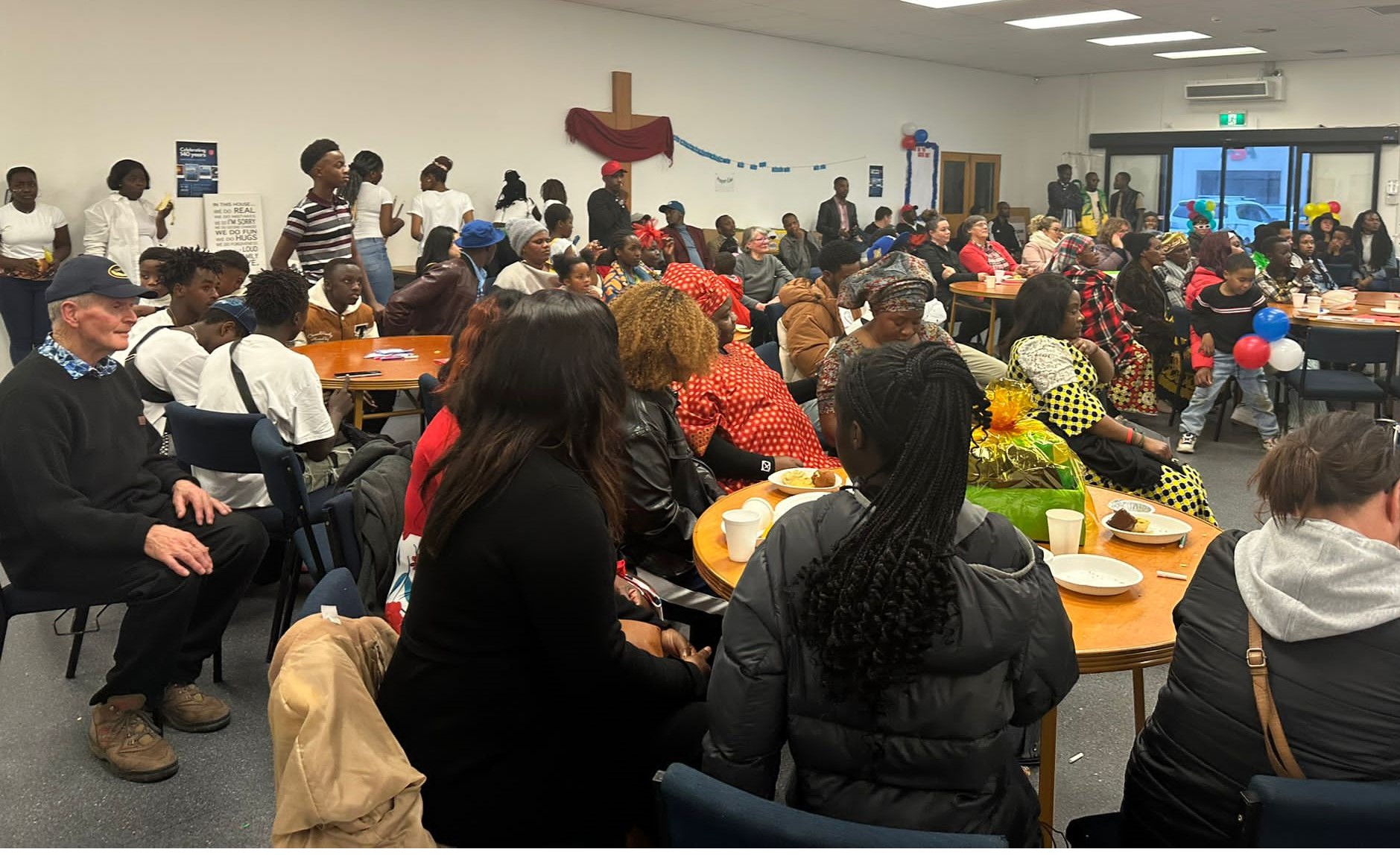 Refugee background and wider community guests at the Invercargill Salvation Army Hall on World Refugee Day