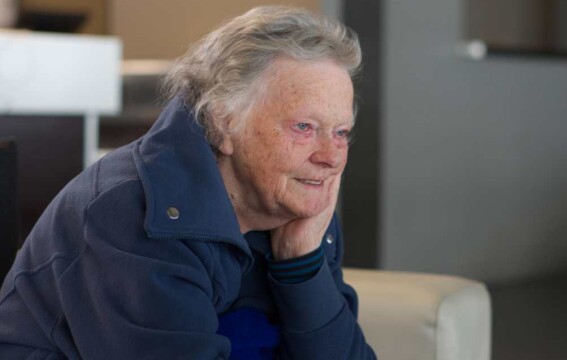 Sandra Williams receives support during Dunedin floods - October 2024